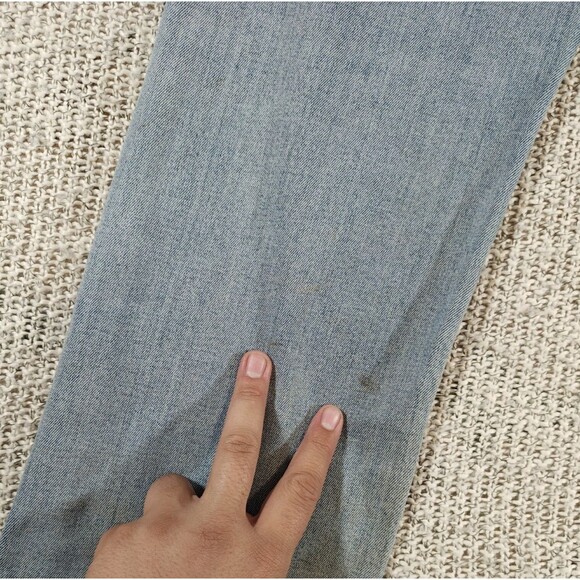 Levi's 501 Button Fly Jeans Men's 36x27 (Tag 36x30)Distressed Light Straight Leg - Picture 14 of 16